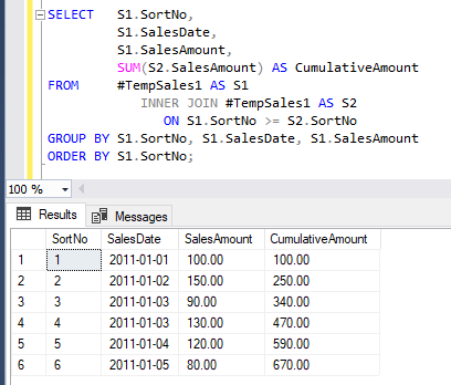 累積を取得する 5