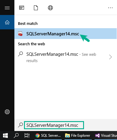 SQL Server 構成マネージャー (SQL Server Configuration Manager) の起動方法 1