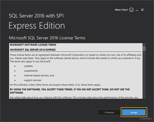 Microsoft SQL Server をインストールする 3
